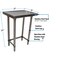 Bk Resources Stainless Steel Work Table With Open Base, Plastic Feet 24"Wx18"D SVTOB-1824 - alternate 6
